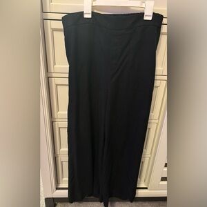 Banana Republic ankle length wide leg pull on pants black M